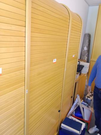 Rollladenschrank, 81cm lang, 5 Ordner hoch (210cm)