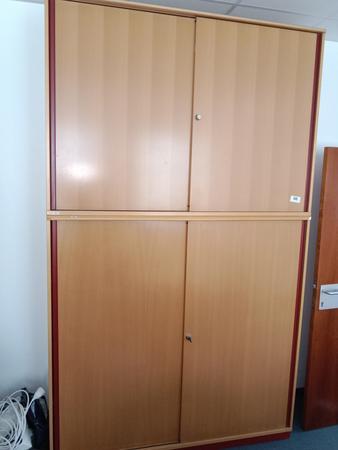 Aktenschrankkombination, 160cm lang, 7 Ordner hoch