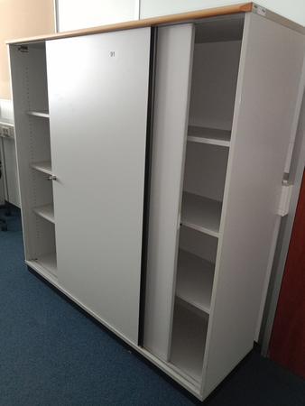 Aktenschrank, 160cm lang, 4 Ordner hoch