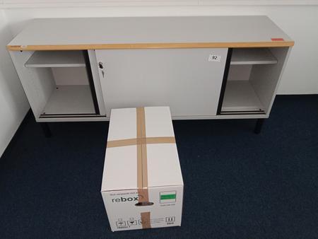 Aktenschrank, 160cm lang, 1 Ordner hoch
