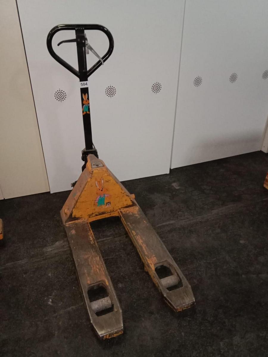 Palettenhubwagen mit Handbremse, 2000kg, 80cm Gabellänge