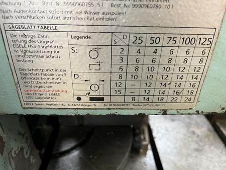 EISELE VMS 350 Metallkreissäge mit Messystem und 2 Zulauftischen EISELE VMS 350 Metallkreissäge mit Messystem und 2 Zulauftischen
