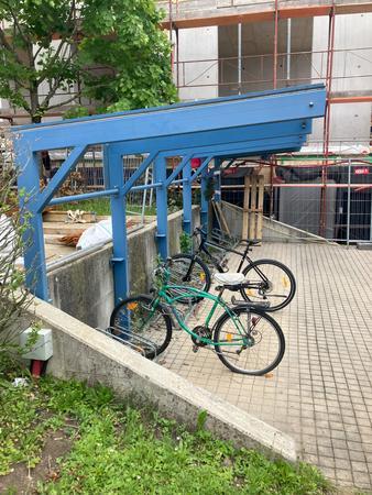 Vordach, Metall/Glas