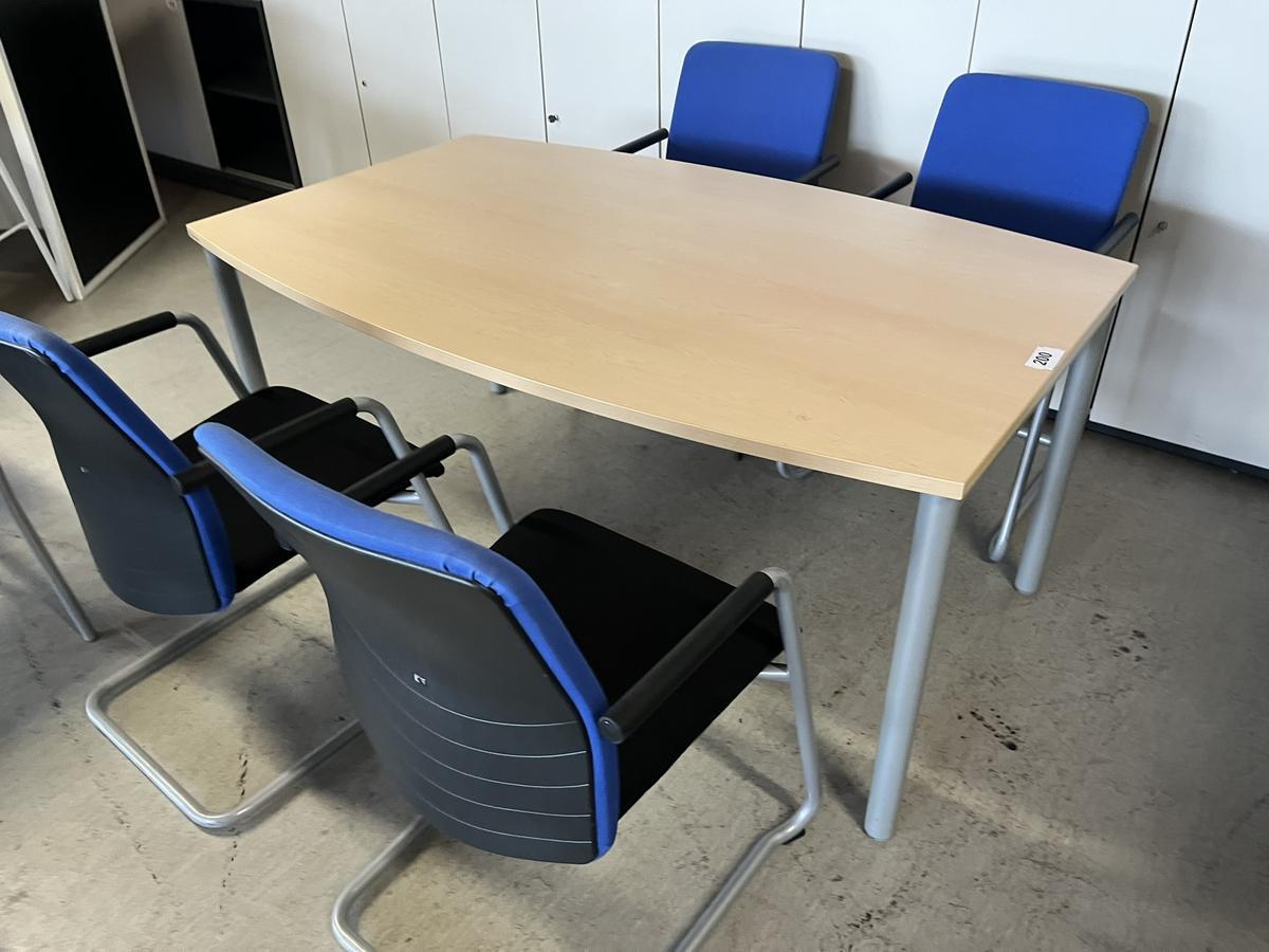 Neudörfler Besprechungstisch mit 4 Stühlen ca. 160x100 ( 80 ) cm?d=2025-10-23 08:44:54