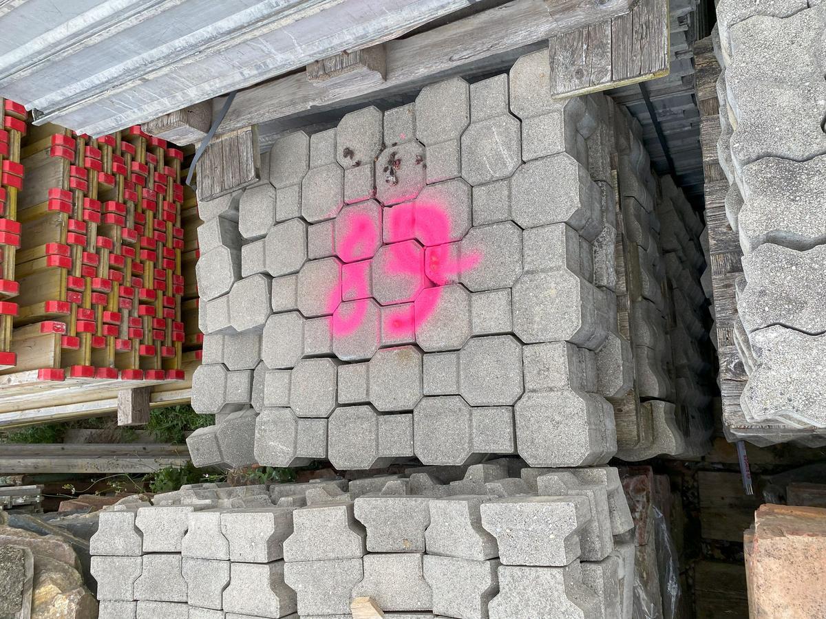 7m2 Paletten Wellensteine