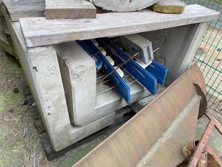 3 Stk. U-Winkelsteine 100/80/50 cm