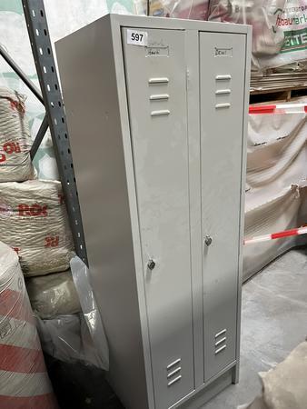 2 teiliger Umkleidespind in Metall 45/60/180 cm