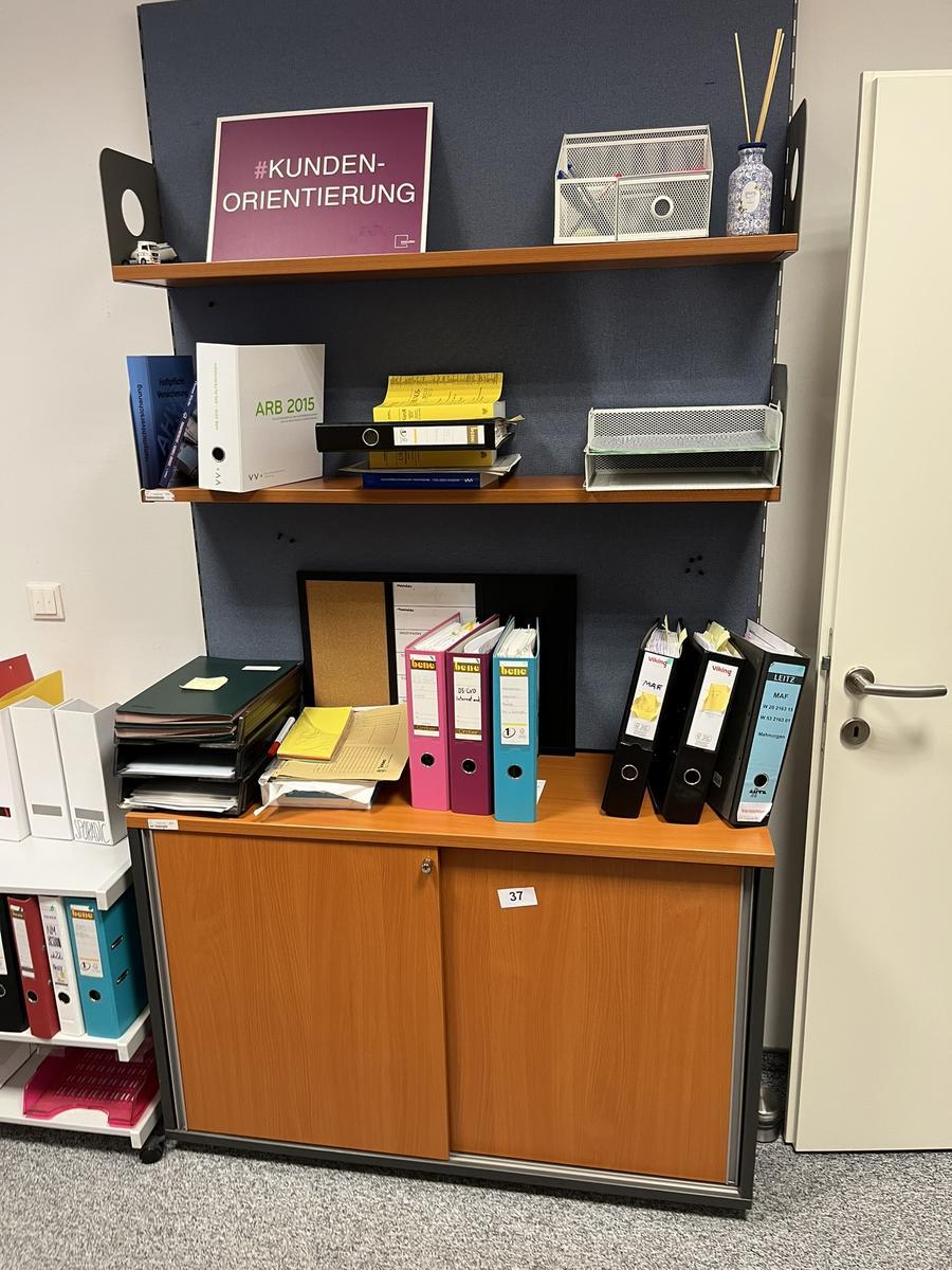 Aktenschrank mit Regal 120/85 cm plus Regal