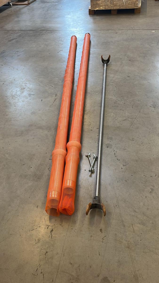 Steckreckständer pulverbeschichtet grau, Platurn bis 2015 inkl. Reckstange