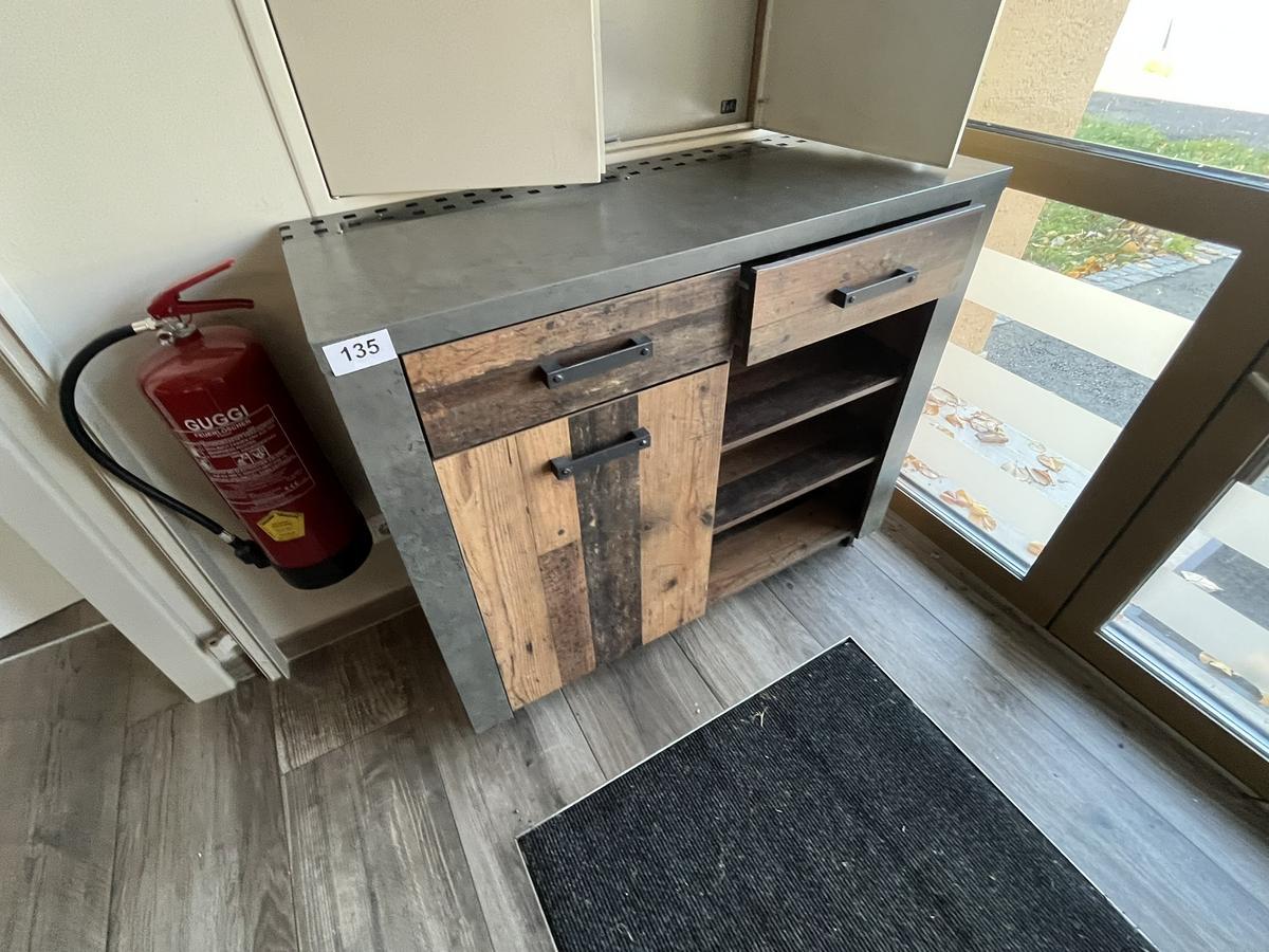 Servierschrank 120/35/100 cm mit Laden/Türen