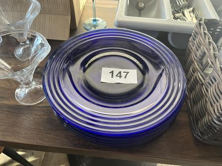 10 Stück Glasteller 10 Stück Glasteller