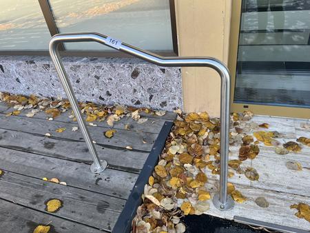 Edelstahl Handlauf 90/90 cm Edelstahl Handlauf 90/90 cm