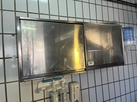 Edelstahl Hängeschrank ca. 120/35/50 cm 2 flügelig Edelstahl Hängeschrank ca. 120/35/50 cm 2 flügelig