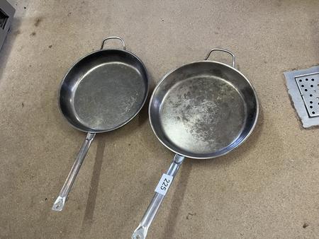 2 Stück Pfannen 40 cm Durchmesser 2 Stück Pfannen 40 cm Durchmesser