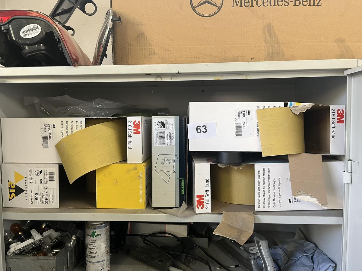 Schrankinhalt an 3 M Schleifmittel - Zubehör