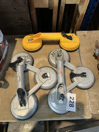 3 Stck Glas-,Hebesauger