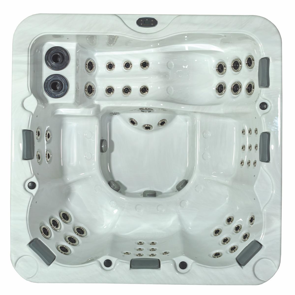 Whirlpool ViskanSpa Modell Sandö, 230x230cm, Wannenfarbe Glacier, Außenfarbe Gray cabinett, Original verpackte Neuware?d=2025-11-18 04:59:35