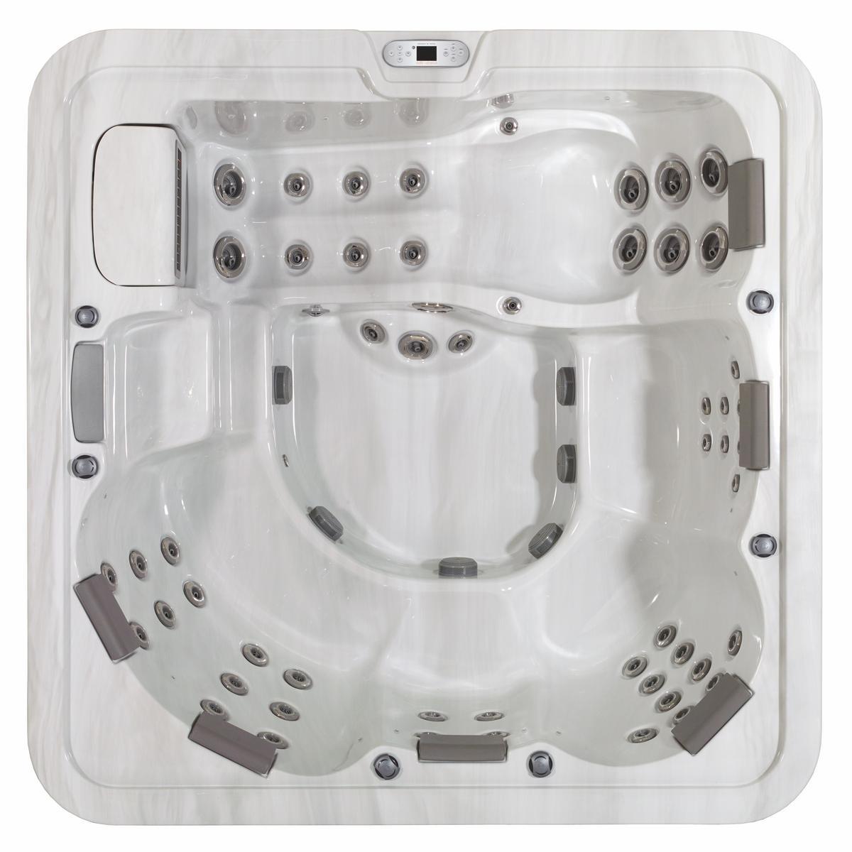 Whirlpool ViskanSpa Modell Vindö, 230x230cm, Wannenfarbe Glacier, Außenfarbe Alu weiß, inkl. Fernbedienung, Original verpackte Neuware?d=2025-11-18 05:01:26