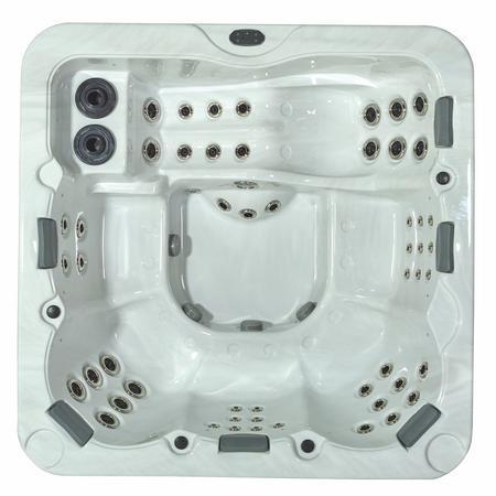 Whirlpool ViskanSpa Modell Sandö, 230x230cm, Wannenfarbe Sterling, Außenfarbe Gray cabinett, Original verpackte Neuware Whirlpool ViskanSpa Modell Sandö, 230x230cm, Wannenfarbe Sterling, Außenfarbe Gray cabinett, Original verpackte Neuware