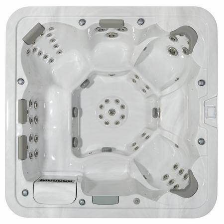 Whirlpool ViskanSpa Modell Lindö, 230x230cm, Wannenfarbe Sterling, Außenfarbe Alu weiß, inkl. Fernbedienung Whirlpool ViskanSpa Modell Lindö, 230x230cm, Wannenfarbe Sterling, Außenfarbe Alu weiß, inkl. Fernbedienung