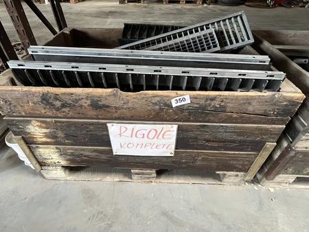 1 Palette mit Rigol Entwsserungsrinnen/Material