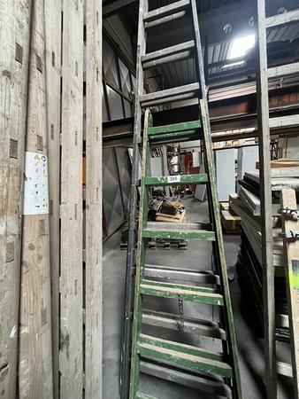 2 Stck Holzstehleitern 6/10 stufig