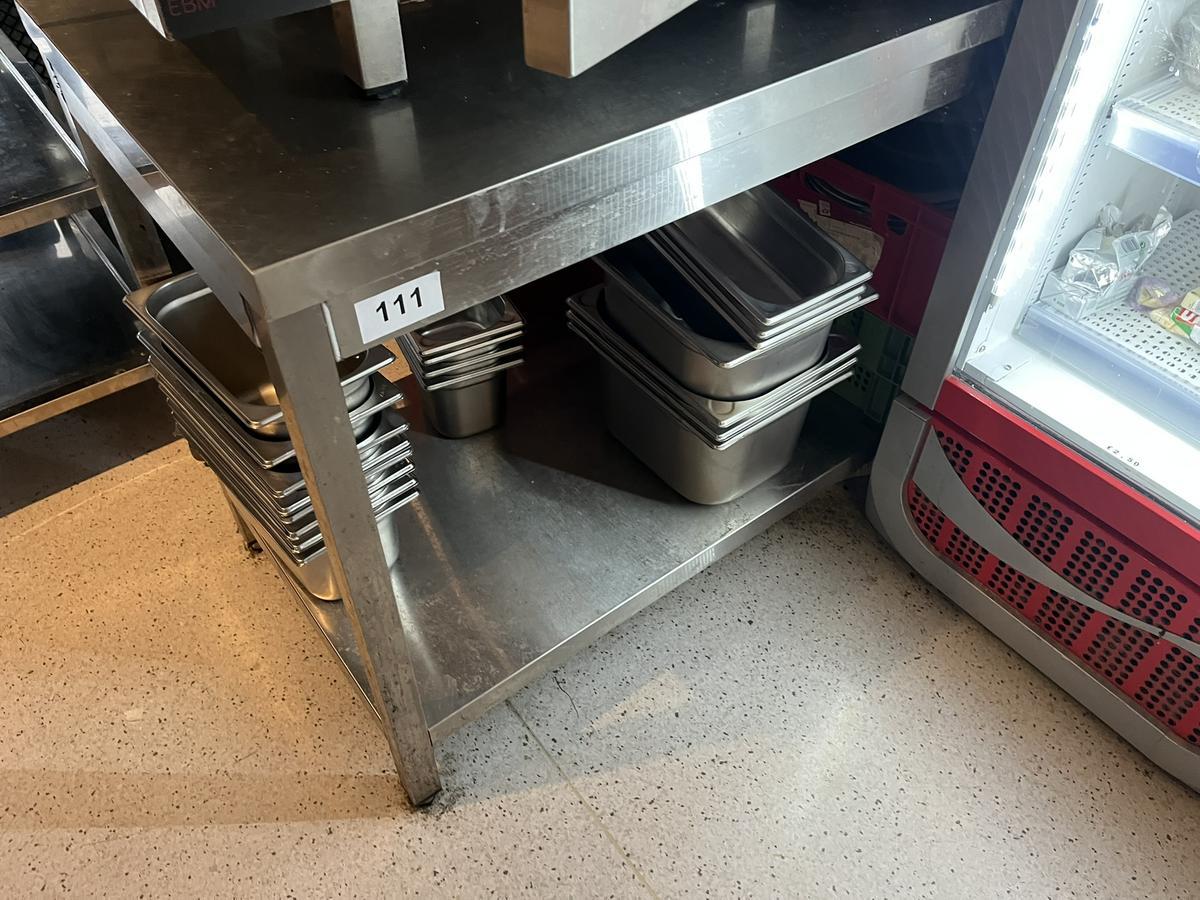 Edelstahl Arbeitstisch ca. 150/60 cm?d=2025-11-23 15:43:54