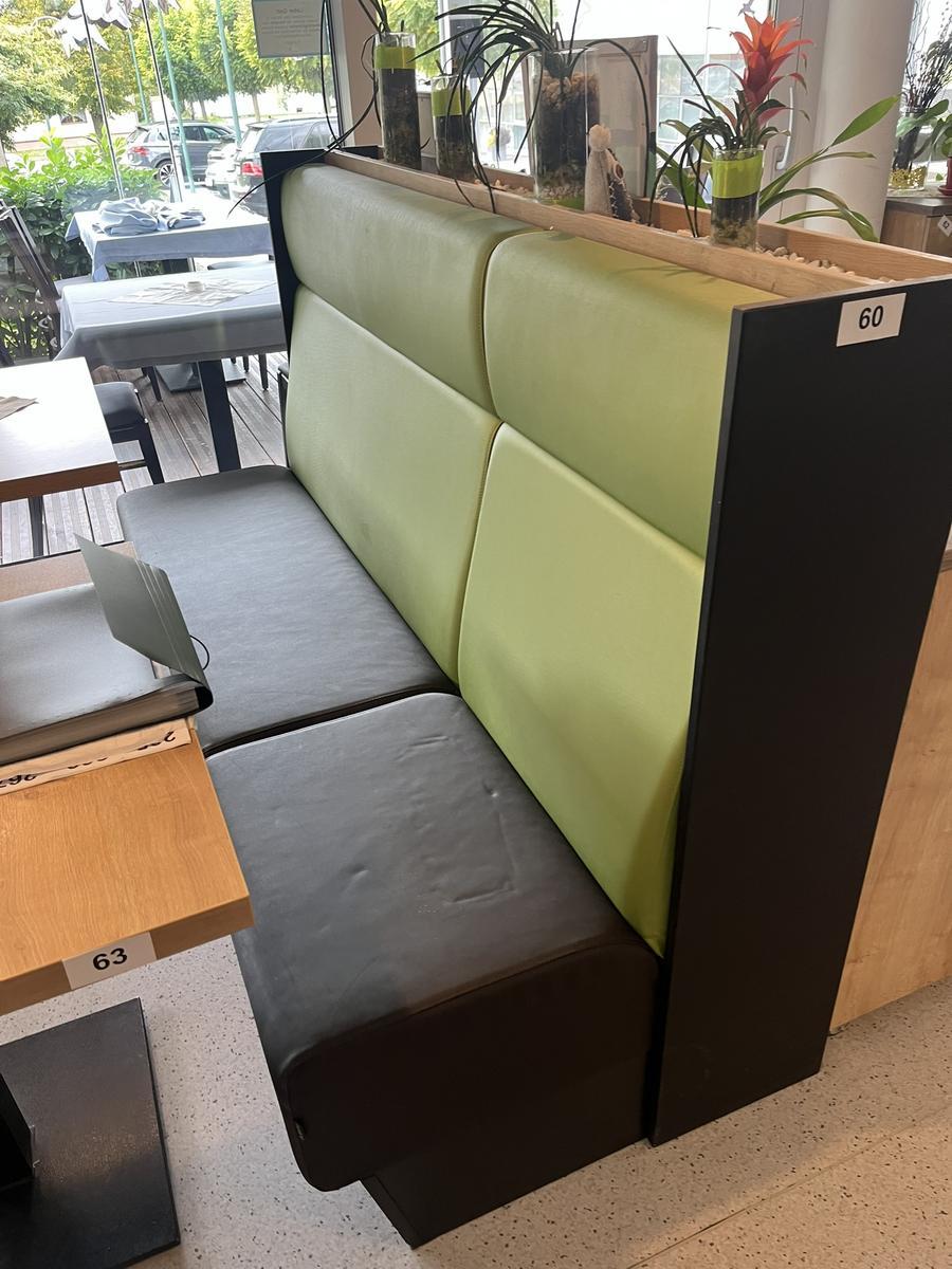 Bankmodul ca. 185/80/120 cm mit Lederbezug