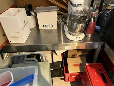 Edelstahl Arbeitstisch ca. 150/60 cm