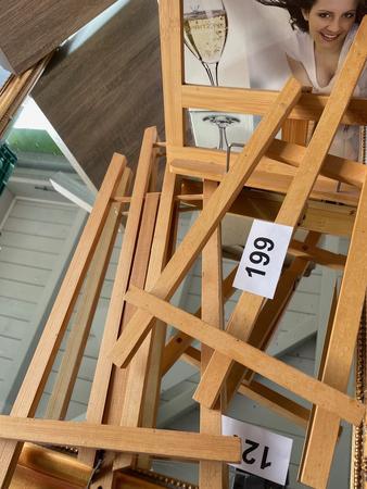 3 Stk. Staffelei, Holz, klein