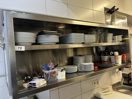 Edelstahl Hngeschrank ca. 180/60 cm