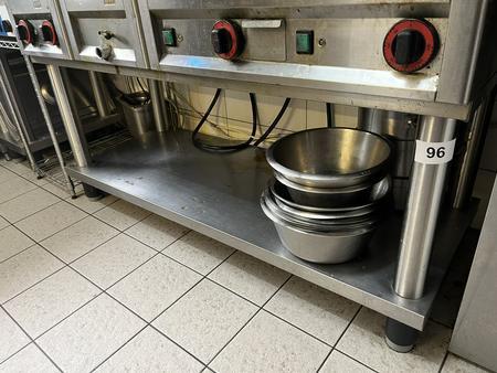 Unterbauschrank in Edelstahl ca. 130/51/55 cm