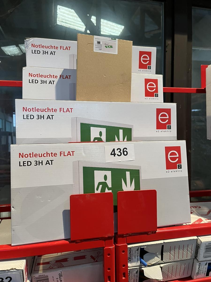 4 Stk. Fluchtraumleuchten EATON E 2 Elektro-Notleuchten