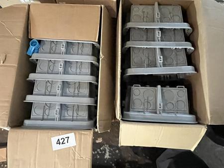 2 Karton 10 Stck Elektro-,Einbauverteiler