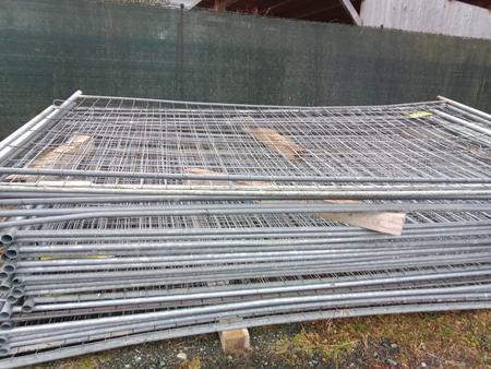 10 Stk. Bauzaunelemente, 350x200cm