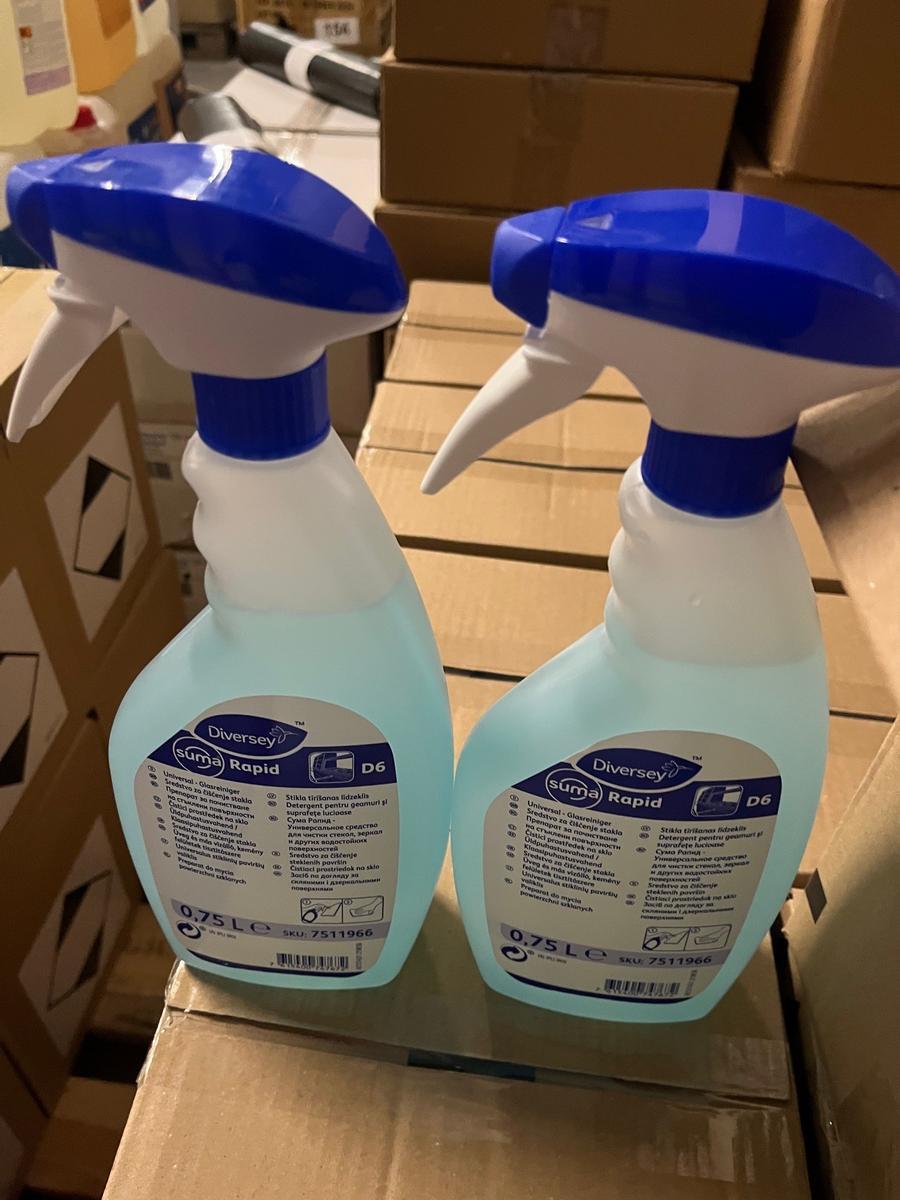 8 Karton à 6 Stk. Suma Rapid Glasreiniger, 0.75L