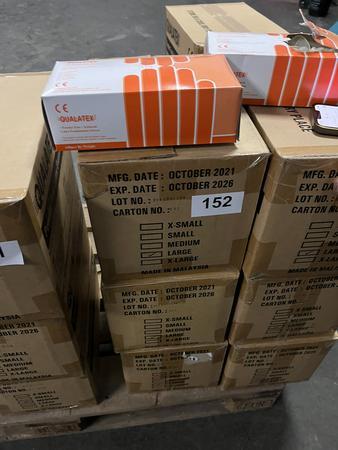 3 Karton Qualatex Latex Handschuhe, je 10 Pakete à 100 Handschuhe, Large 3 Karton Qualatex Latex Handschuhe, je 10 Pakete à 100 Handschuhe, Large