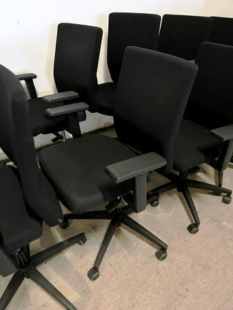 VIASIT Bürodrehstuhl, mit Sitz- und Höhenverstellung, schwarz, 1. Wahl VIASIT Bürodrehstuhl, mit Sitz- und Höhenverstellung, schwarz, 1. Wahl