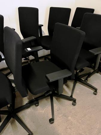 VIASIT Bürodrehstuhl, mit Sitz- und Höhenverstellung, schwarz, 1. Wahl VIASIT Bürodrehstuhl, mit Sitz- und Höhenverstellung, schwarz, 1. Wahl