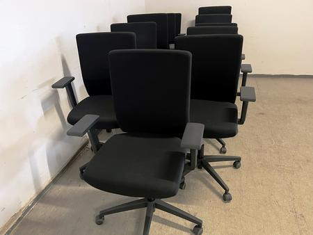 VIASIT Bürodrehstuhl, mit Sitz- und Höhenverstellung, schwarz, 1. Wahl VIASIT Bürodrehstuhl, mit Sitz- und Höhenverstellung, schwarz, 1. Wahl