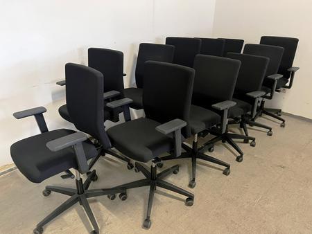 VIASIT Bürodrehstuhl, mit Sitz- und Höhenverstellung, schwarz, 1. Wahl VIASIT Bürodrehstuhl, mit Sitz- und Höhenverstellung, schwarz, 1. Wahl