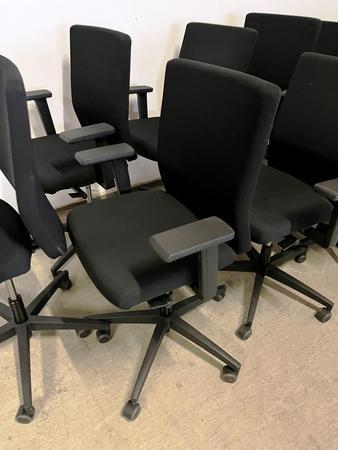 VIASIT Bürodrehstuhl, mit Sitz- und Höhenverstellung, schwarz, 1. Wahl VIASIT Bürodrehstuhl, mit Sitz- und Höhenverstellung, schwarz, 1. Wahl