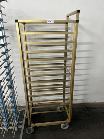 Tablett - Einschubwagen, 13 Einschbe, 46x64x170cm