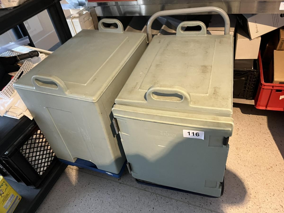 2 Stück Thermoboxen ohne Unterbau