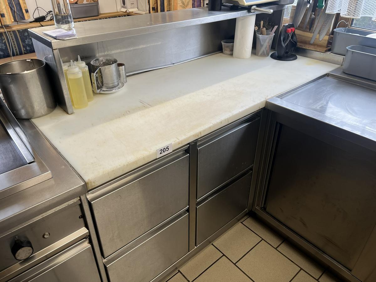 Edelstahlmodul mit Kunststoff-Arbeitsplatte ca.165x70x115 cm mit Sichtschutzblende?d=2025-12-15 03:51:31