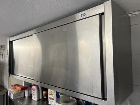 Edelstahl Hängeschrank mit Fachebene ca. 180/40/65 cm Edelstahl Hängeschrank mit Fachebene ca. 180/40/65 cm