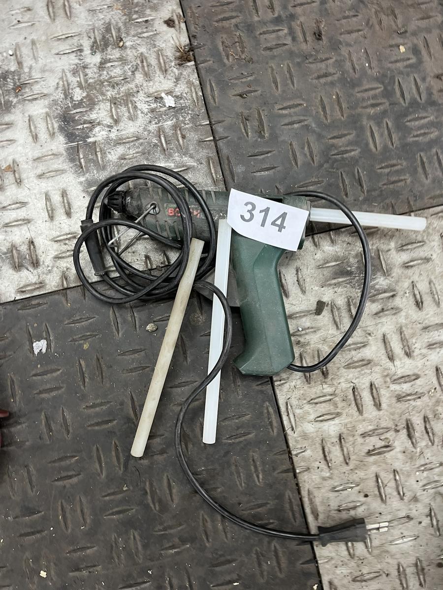 Hei&szlig;lutpistole mit Zubeh&ouml;r