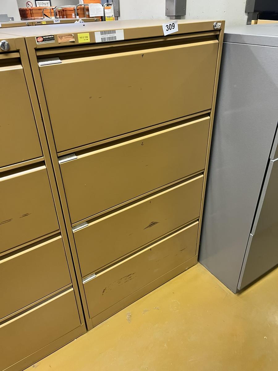 Blech - Werkzeugschrank mit 3 Auszugsladen, 140x52x65cm