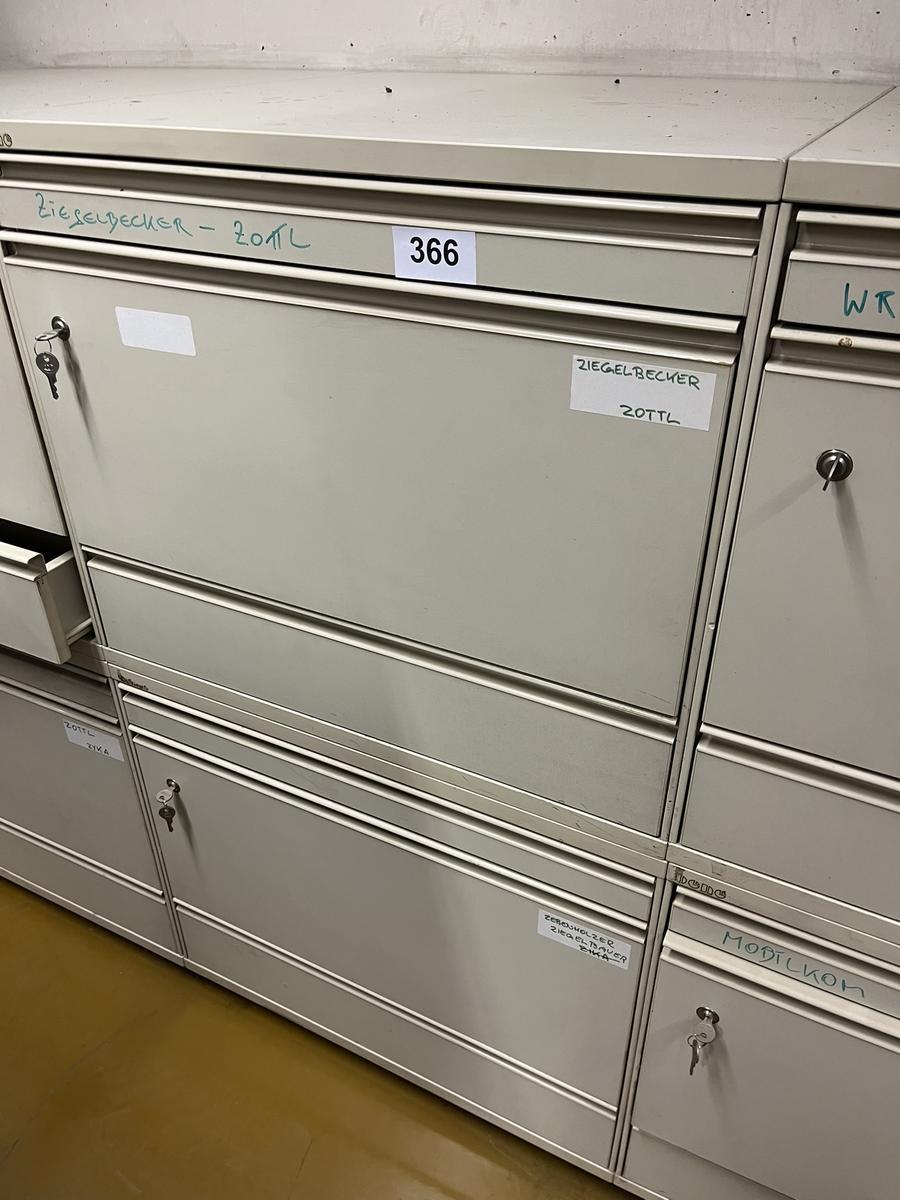 Bene 6ladiger Auszugsschrank, ca. 127x70x7cm