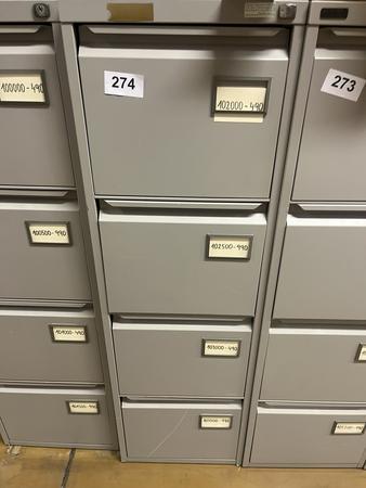 Blech - Werkzeugschrank mit 4 Auszugsladen, 133x40x62cm Blech - Werkzeugschrank mit 4 Auszugsladen, 133x40x62cm